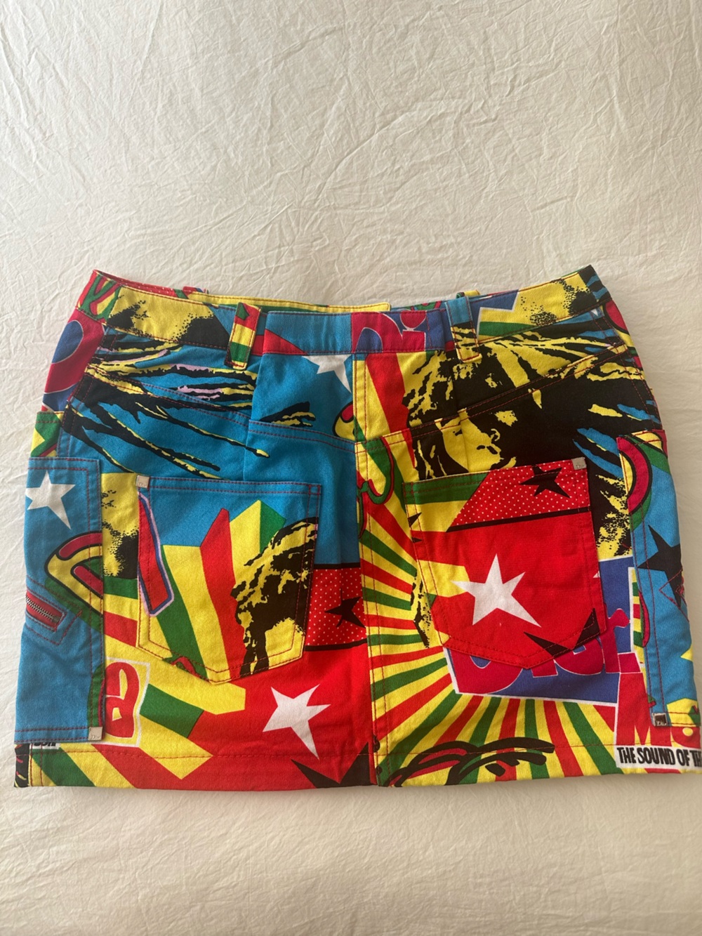 Vintage Dior Rasta Multicolor Mini Skirt - Picture 3 of 6